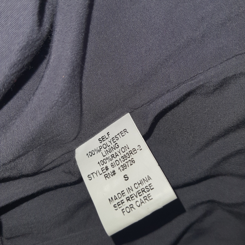 Honey Belle Demi Navy Burnout Velvet Shift Dress - Picture 2 of 5